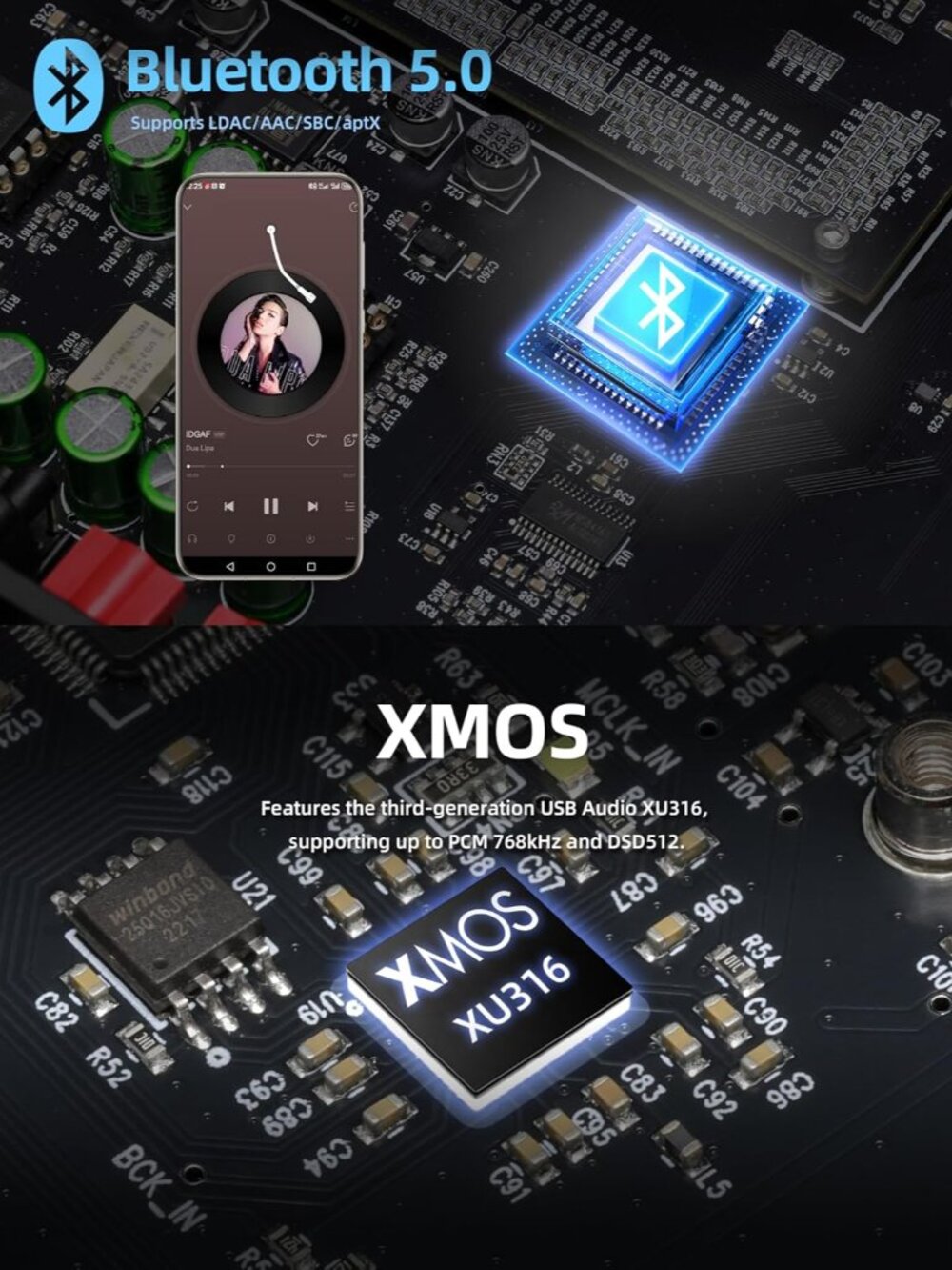 R2R Streaming DAC - Home Audio Network Bridge Streaming CK-01 Clock Native 1-bit - Picture 6 of 9